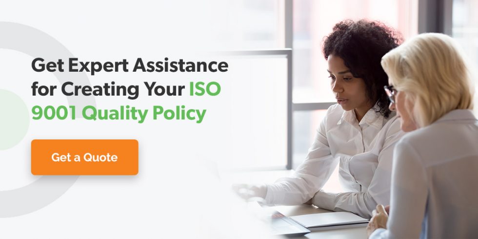 ISO 9001 Quality Policy | ISO Quality Policy Examples